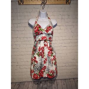 Ruby Rox halter floral fit and flare dress 13